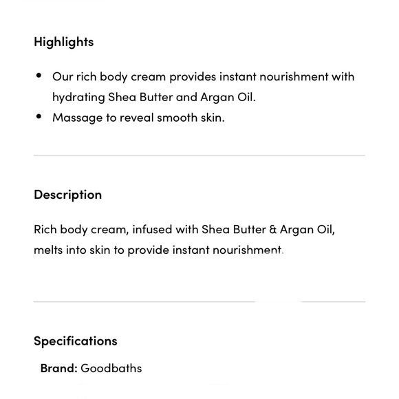 🦋$4~ Goodbaths Ultra-Moisturizing Body Cream ~ Cozy Hour ~ Full Size 10oz ~ NEW - Picture 3 of 6